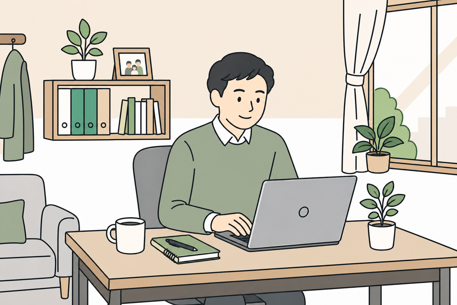 個人事業主の自宅オフィス